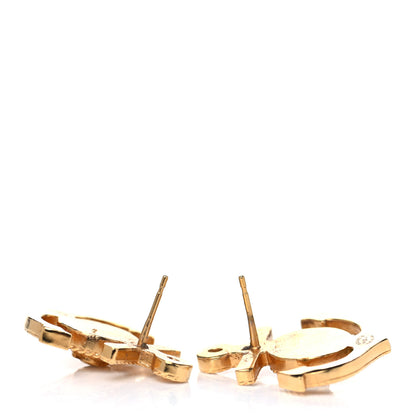 Chanel Metal Anchor CC Earrings Gold 4 of 7