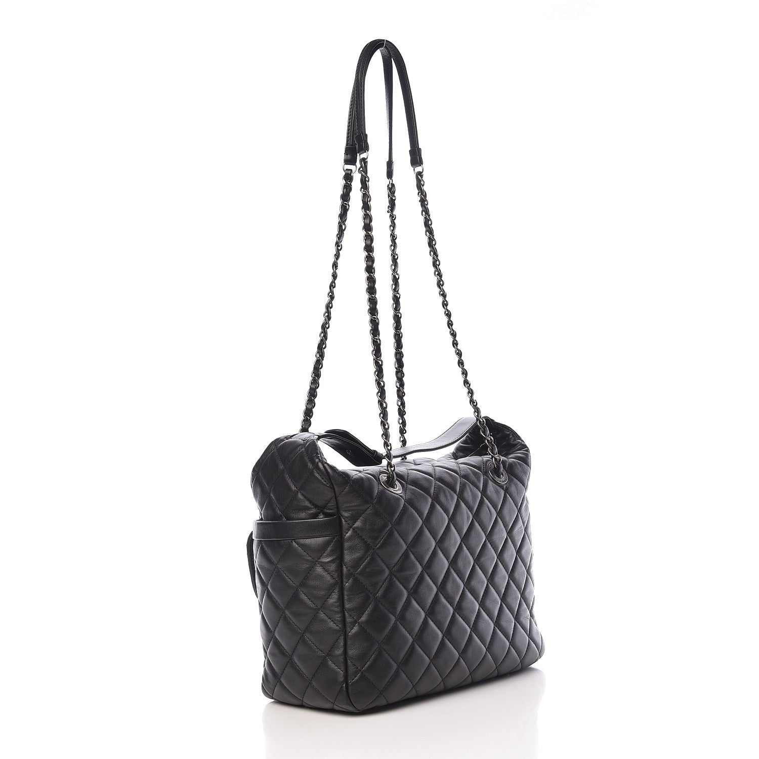 Chanel Lambskin Quilted Shoulder Bag Black 3 of 14