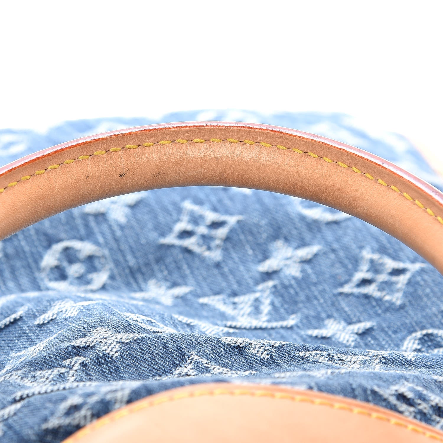 Louis Vuitton Monogram Denim Sac Plat Blue 9 of 10
