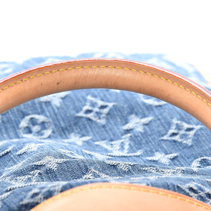 Louis Vuitton Monogram Denim Sac Plat Blue 9 of 10