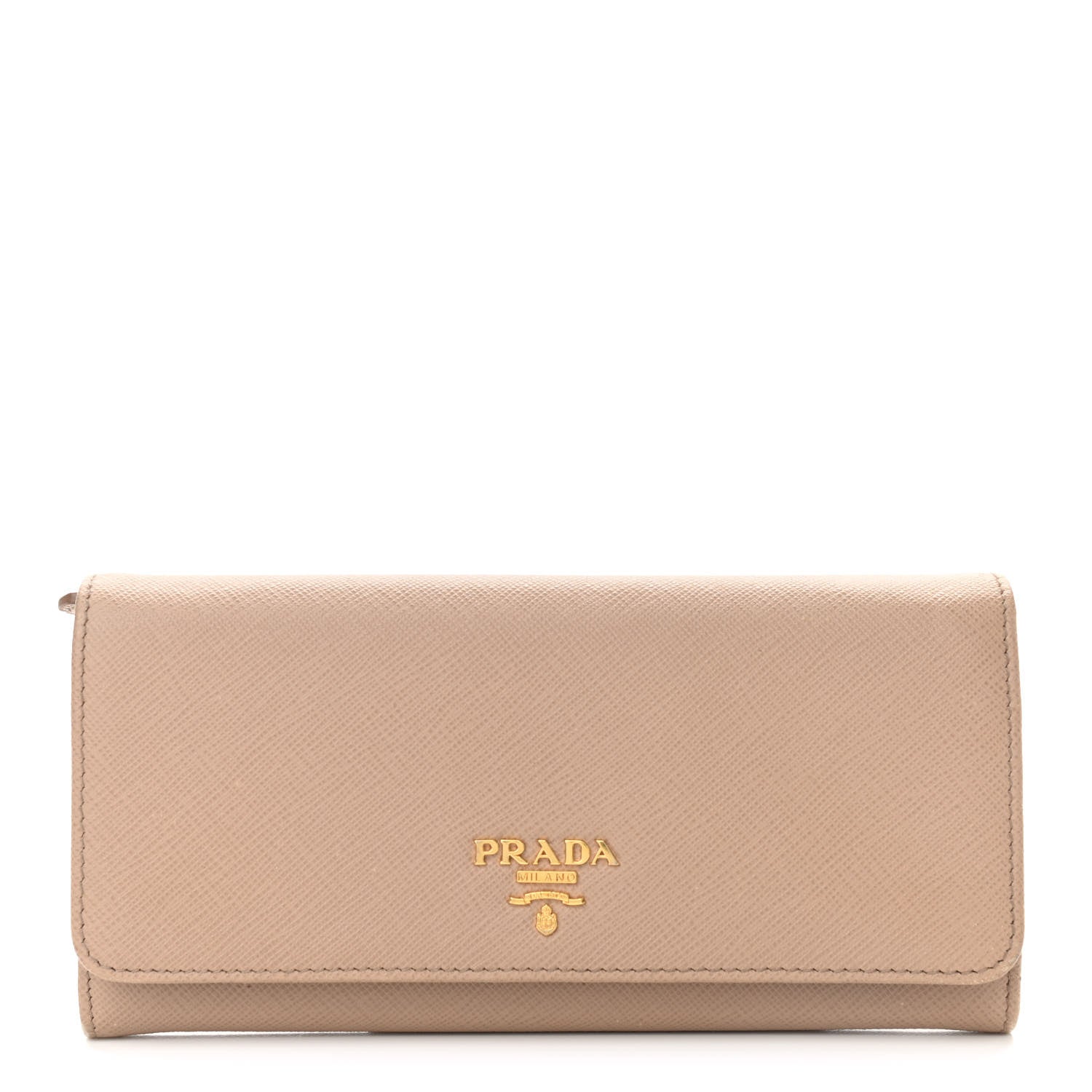 Prada Saffiano Metal Continental Flap Wallet Cammeo 1 of 7