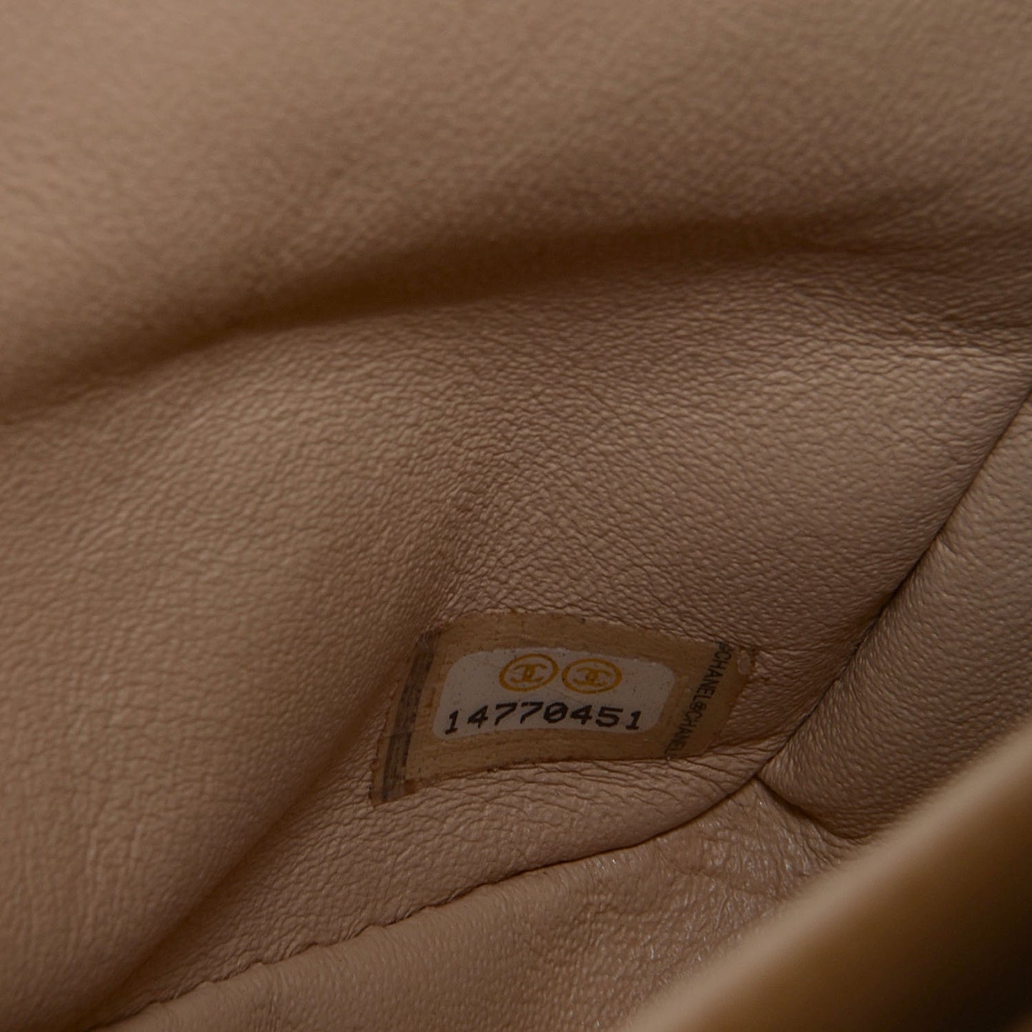 Caviar Jumbo Double Flap Beige Clair