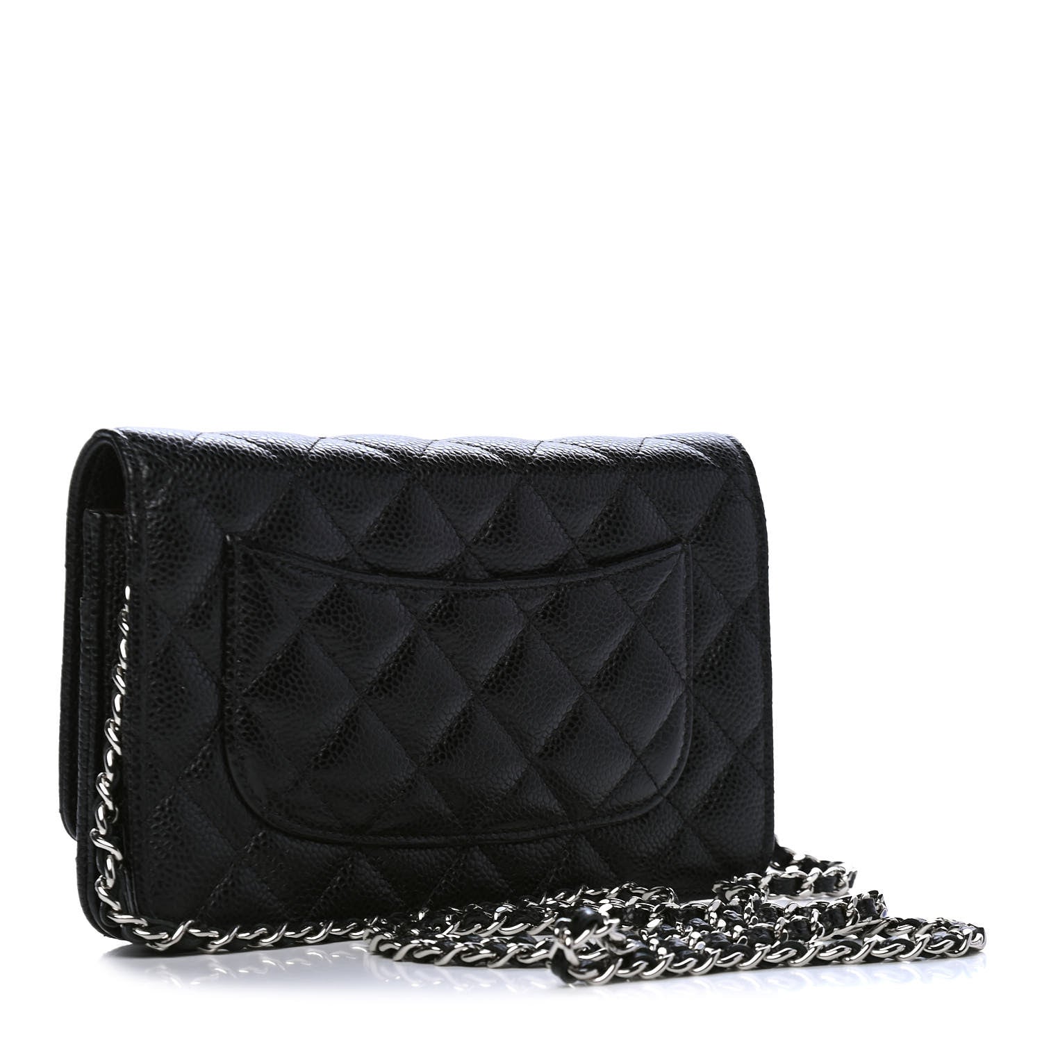 Chanel Caviar Quilted Wallet On Chain WOC Black 2 of 7