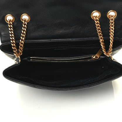 Saint Laurent Calfskin Y Quilted Monogram Medium Loulou Chain Satchel Black 4 of 4