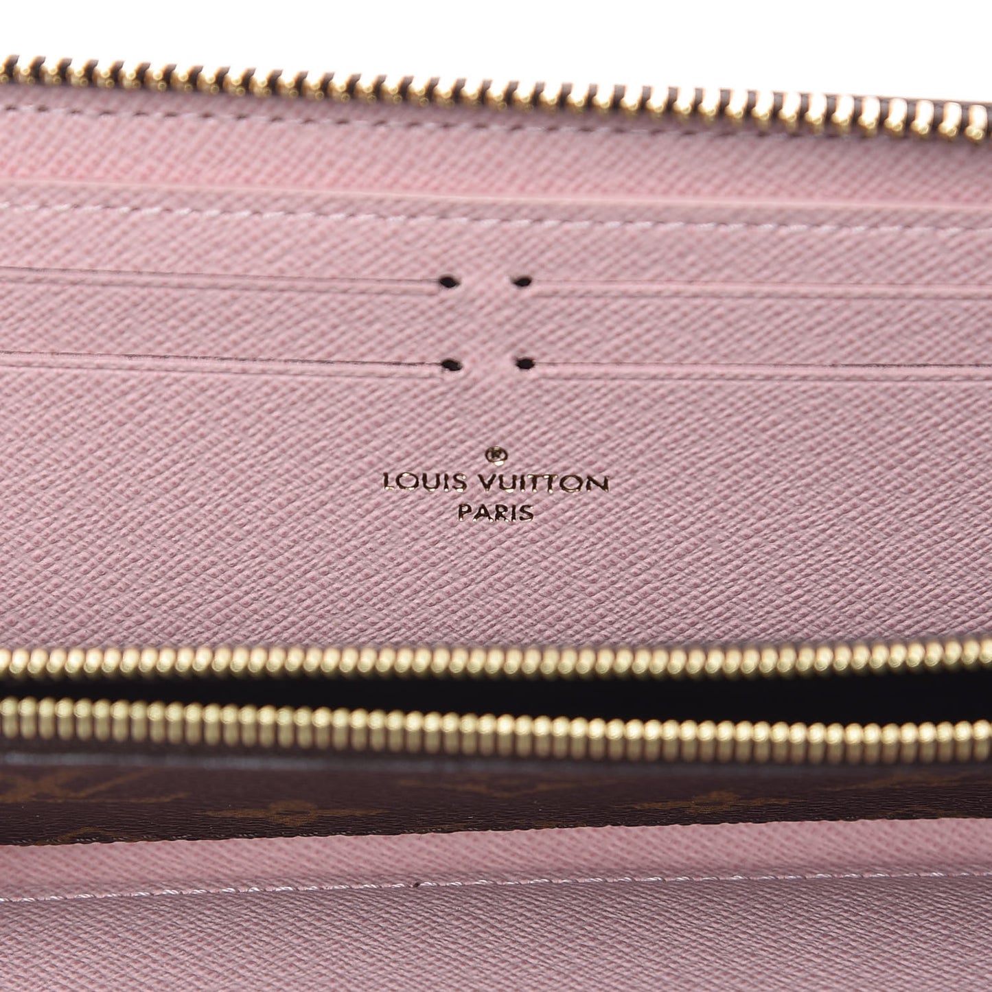 Monogram Clemence Wallet Rose Ballerine