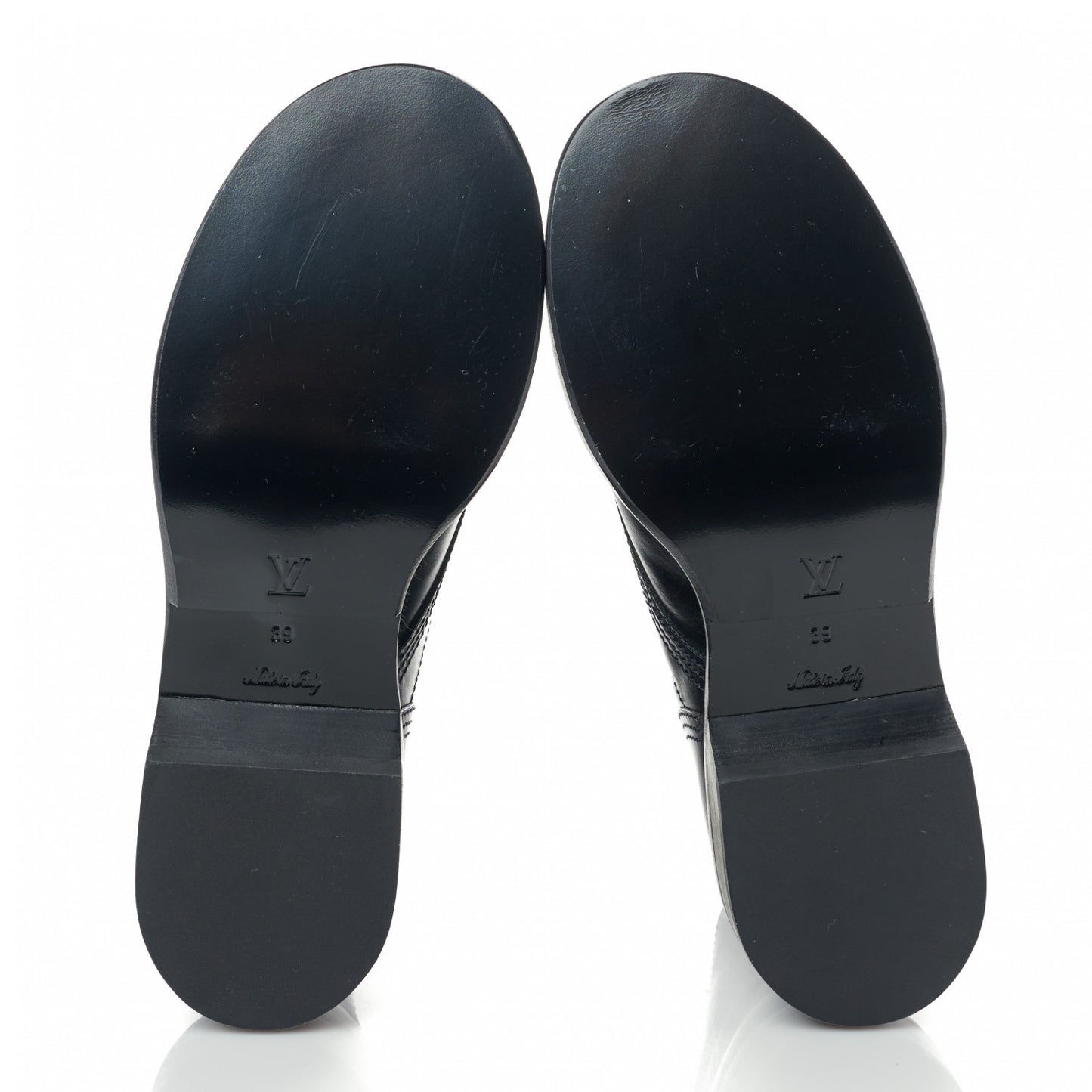 Calfskin Metropolis Flat Ranger Boots 39 Black