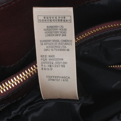 Burberry Soft Lambskin Bridle Calfskin Large Gosford Hobo Black 8 of 10