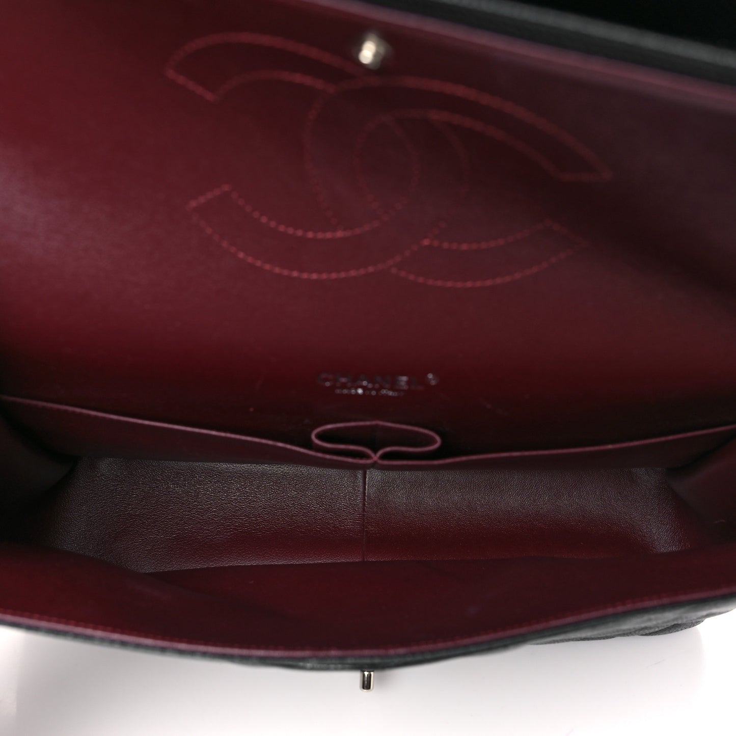 Caviar Quilted Maxi Double Flap Black