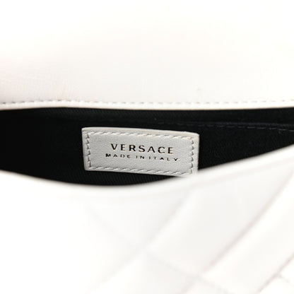 Versace Nappa Quilted Icon Shoulder Bag White 6 of 10