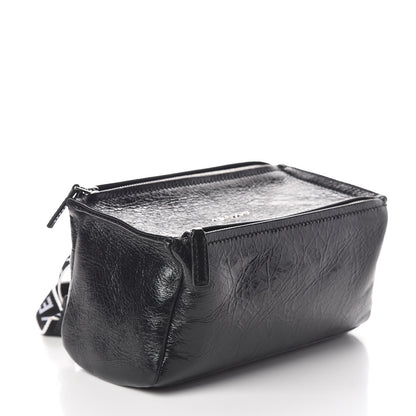 Givenchy Crinkled Patent Deerskin Mini Pandora Black 4 of 11