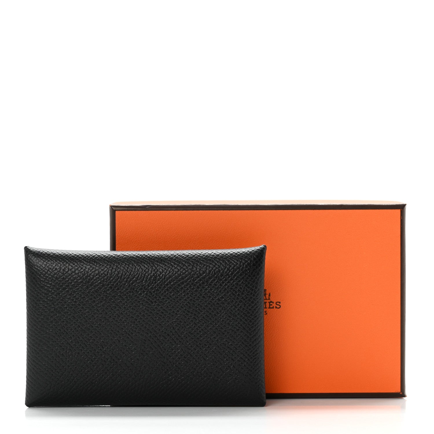 Hermes Epsom Calvi Card Case Black 7 of 7