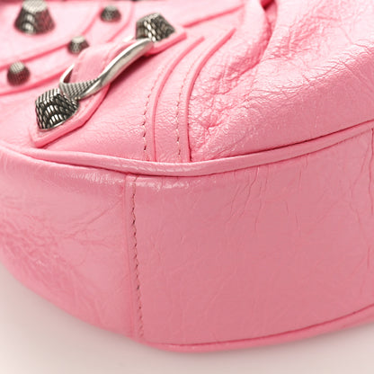 Balenciaga Agneau Arena Le Cagole Chain Shoulder Bag XS Sweet Pink 8 of 9