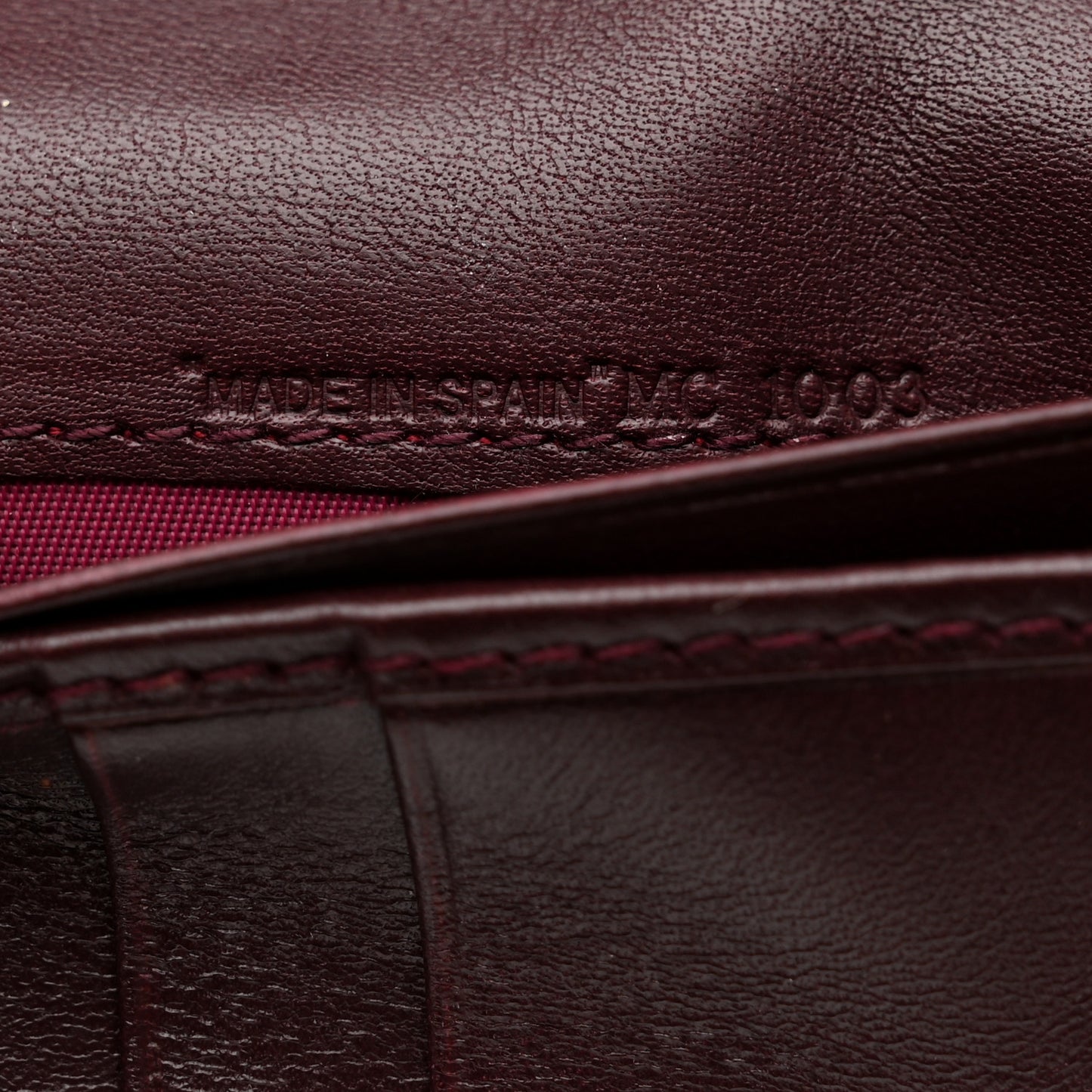 Monogram Saddle Wallet Burgundy