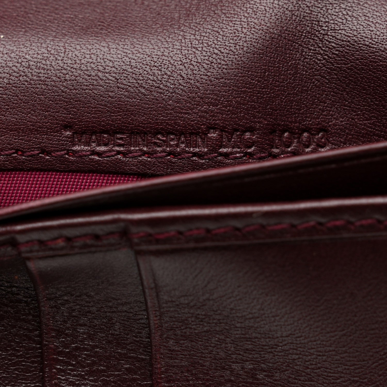 Christian Dior Monogram Saddle Wallet Burgundy 7 of 8