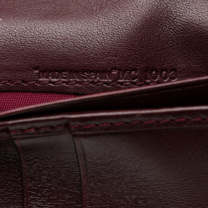 Christian Dior Monogram Saddle Wallet Burgundy 7 of 8