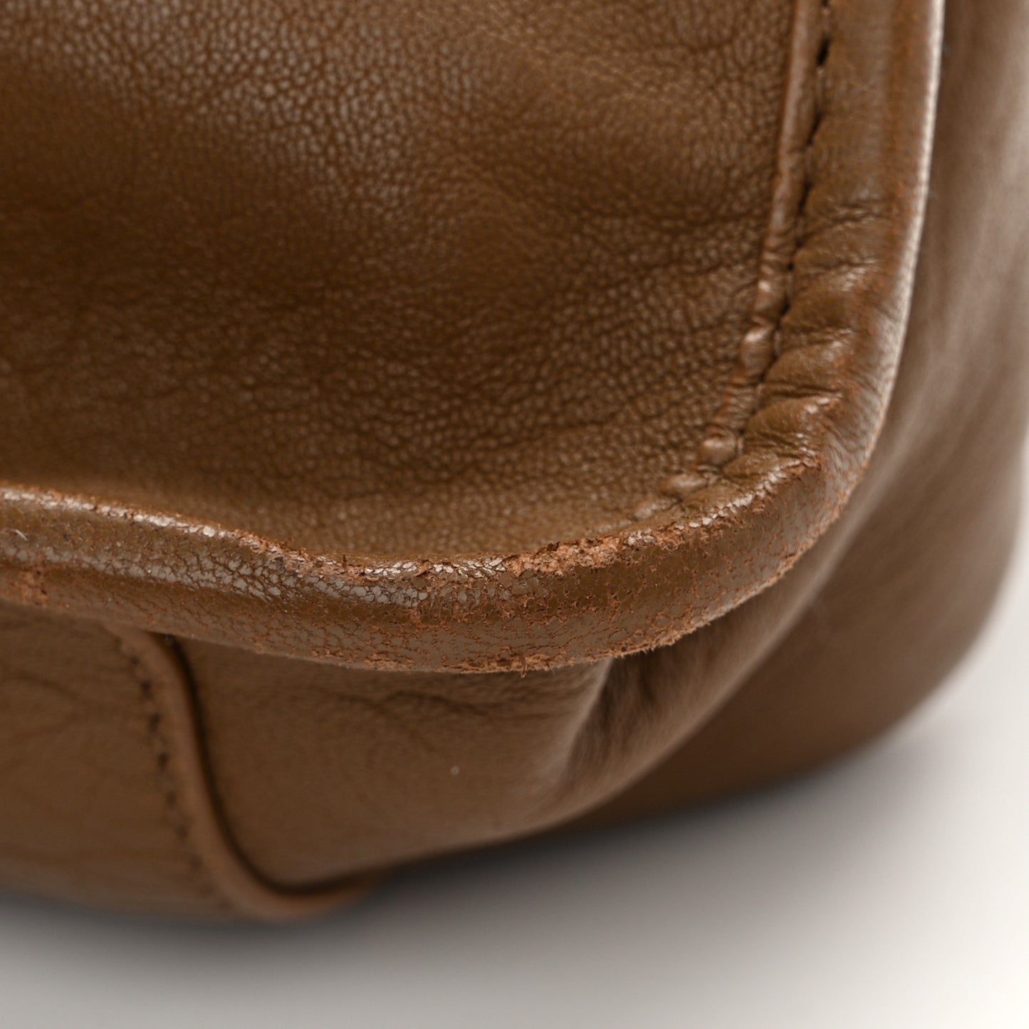 Grained Lambskin Monogram Medium Niki Chain Satchel Dark Cork