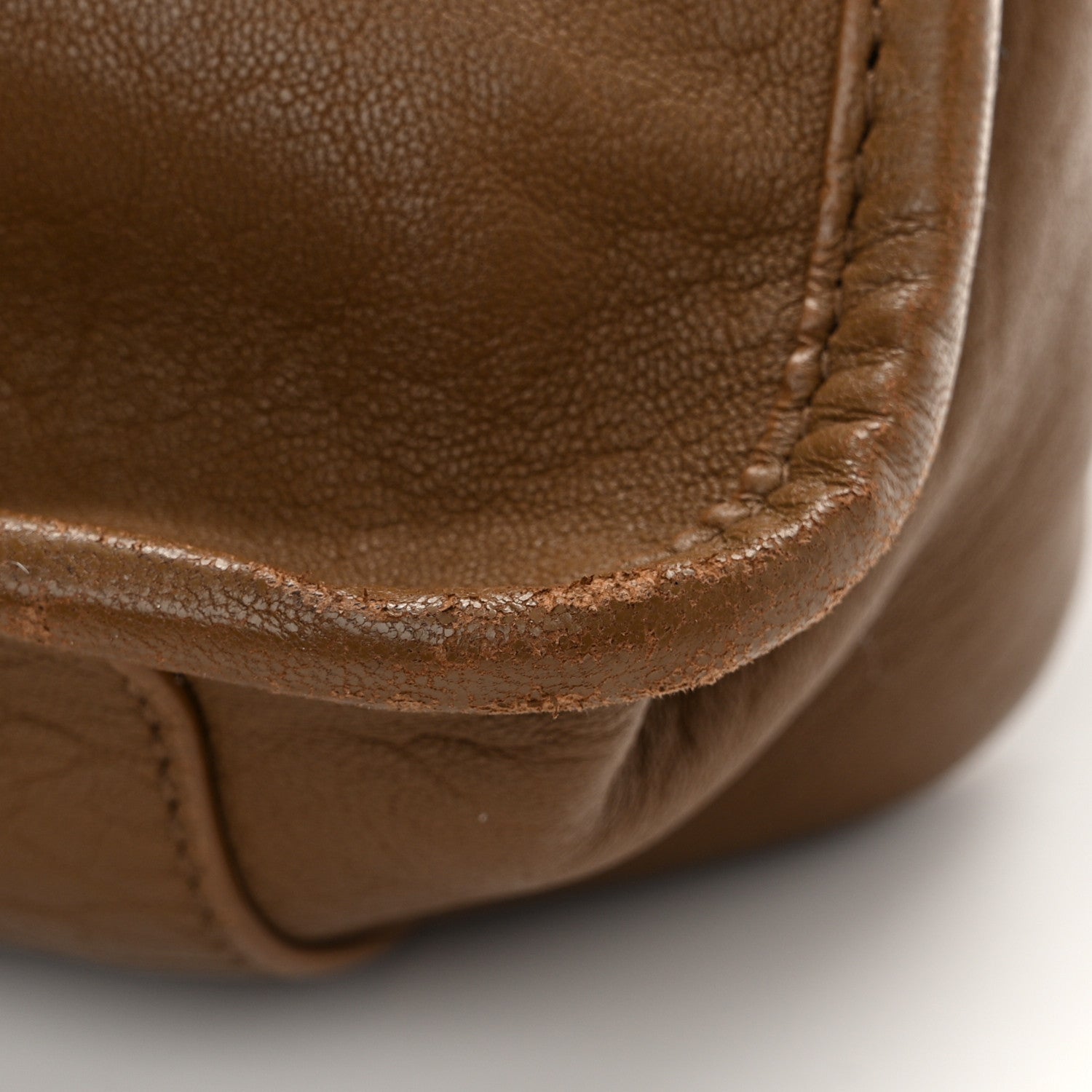 Saint Laurent Grained Lambskin Monogram Medium Niki Chain Satchel Dark Cork 11 of 11