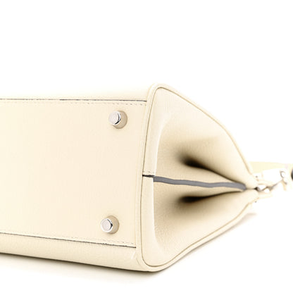 Gucci Grainy Calfskin Small Zumi Top Handle Bag Mystic White 10 of 14