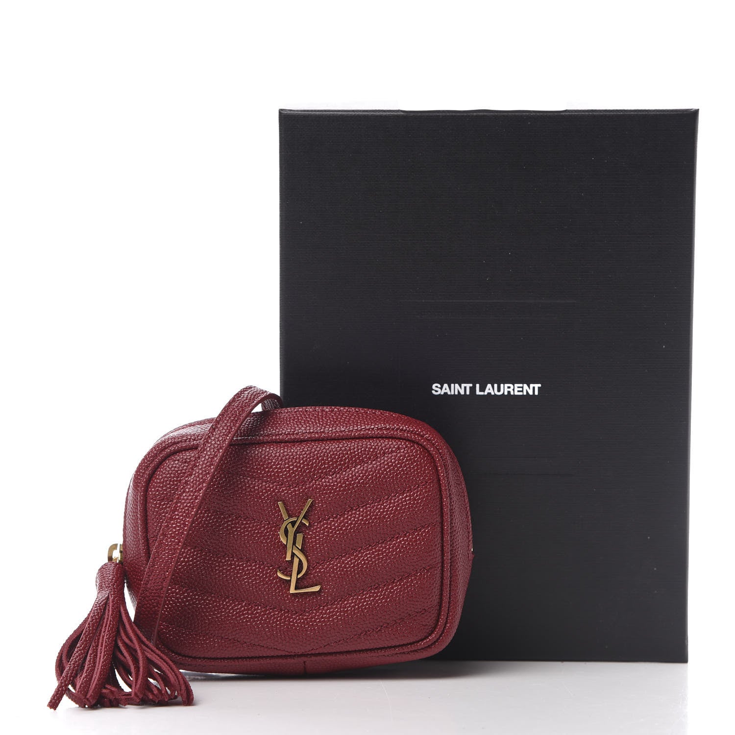 Saint Laurent Grain De Poudre Matelasse Monogram Baby Lou Camera Bag Vinyle 11 of 11