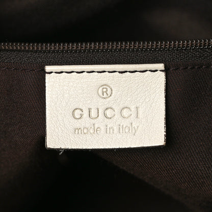 Gucci Monogram Medium D Gold Ring Hobo White 6 of 11
