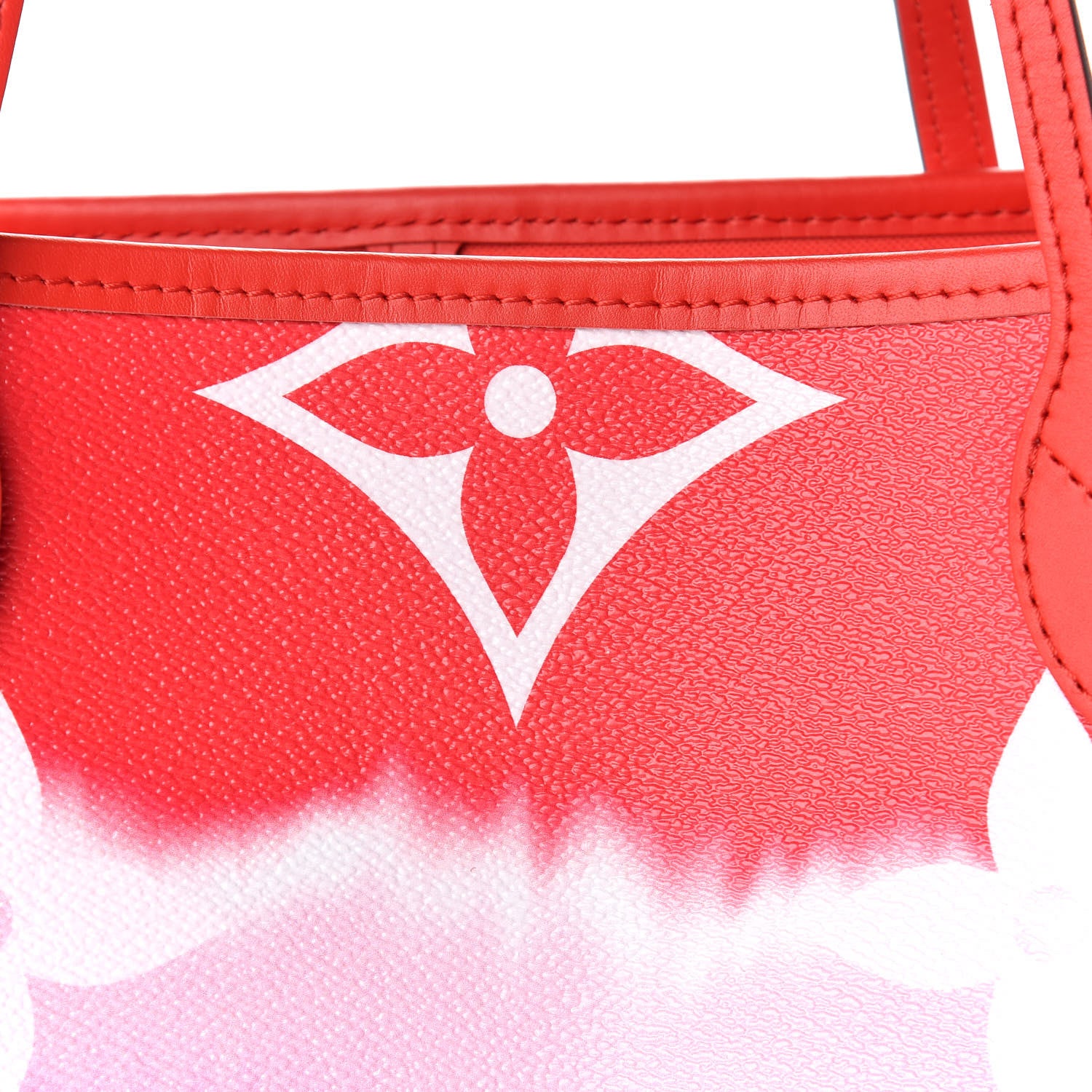 Louis Vuitton Monogram Escale Neverfull MM Rouge 8 of 9
