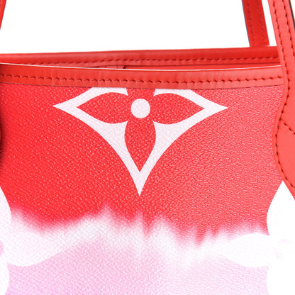 Louis Vuitton Monogram Escale Neverfull MM Rouge 8 of 9