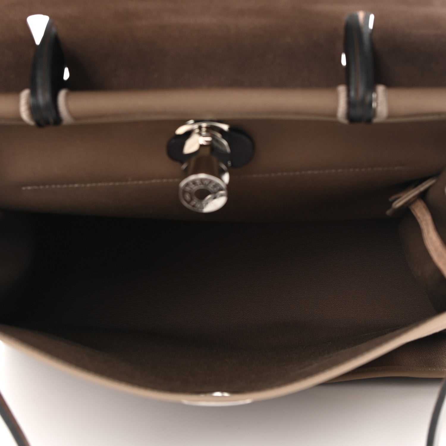 Hermes Vache Hunter Toile Herbag Zip 31 PM Etoupe Ebene 6 of 10