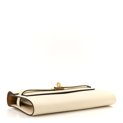 Hermes Epsom Verso Kelly Wallet To Go Nata Sesame 4 of 10