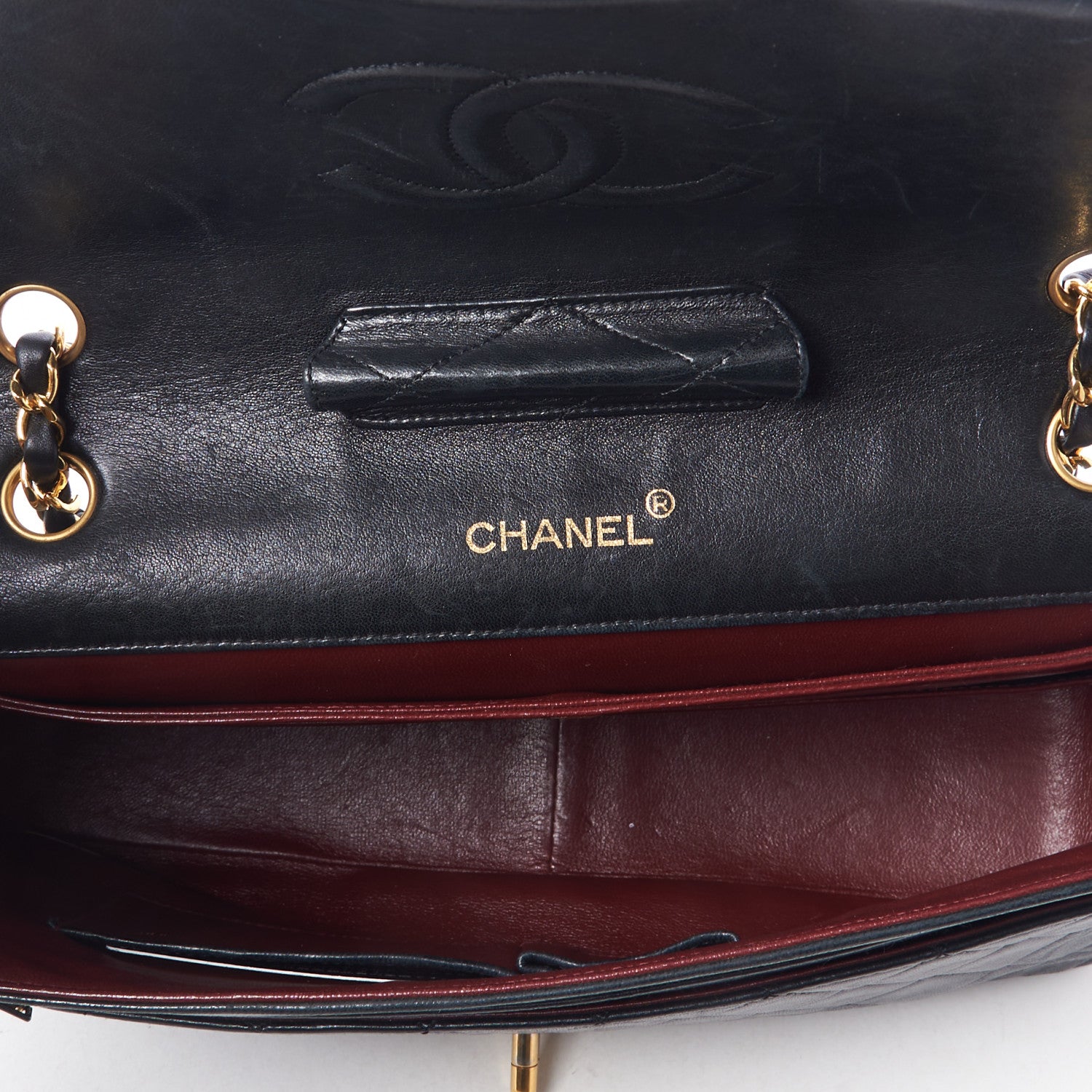 Chanel Lambskin Quilted Medium Single Flap Black 7 of 9