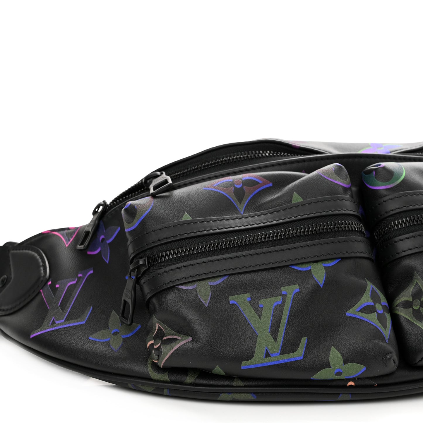 Calfskin Monogram Spotlight Comet Bumbag Black Borealis