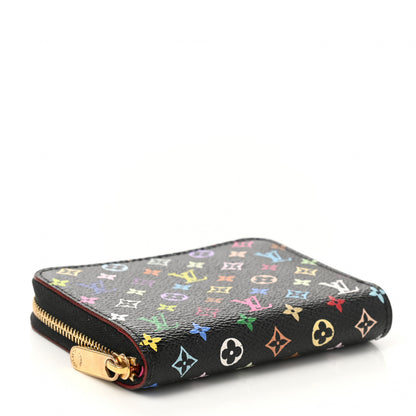 Louis Vuitton Monogram Multicolor Zippy Coin Purse Black Grenade 4 of 6