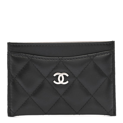 Chanel Lambskin Quilted Card Holder Black 1 of 8