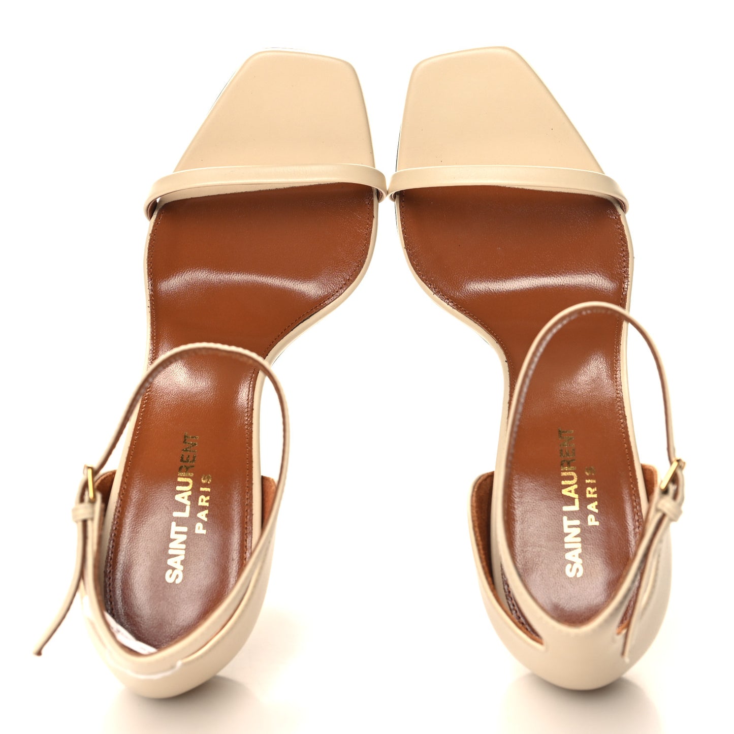 Calfskin 110 Opyum Sandals 39.5 Real Beige
