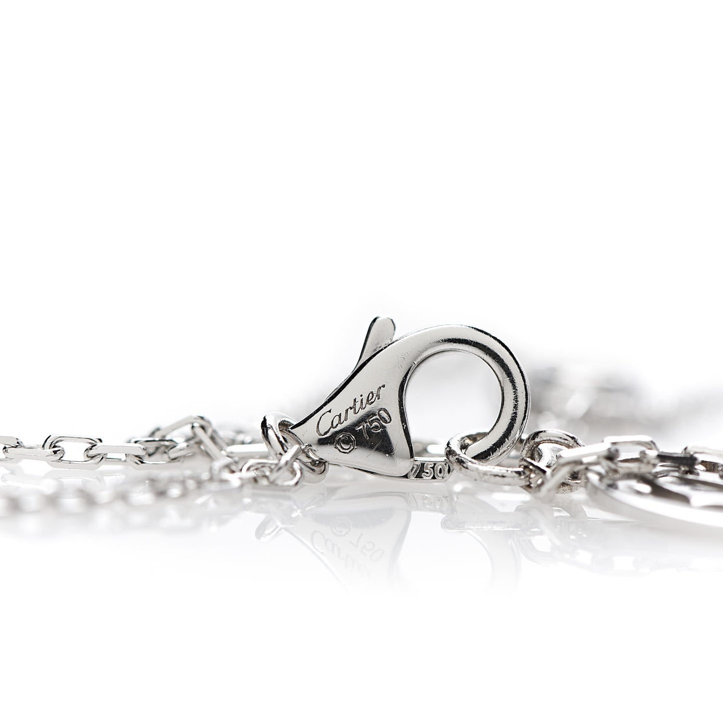 18K White Gold Diamond XS D'Amour Pendant Necklace