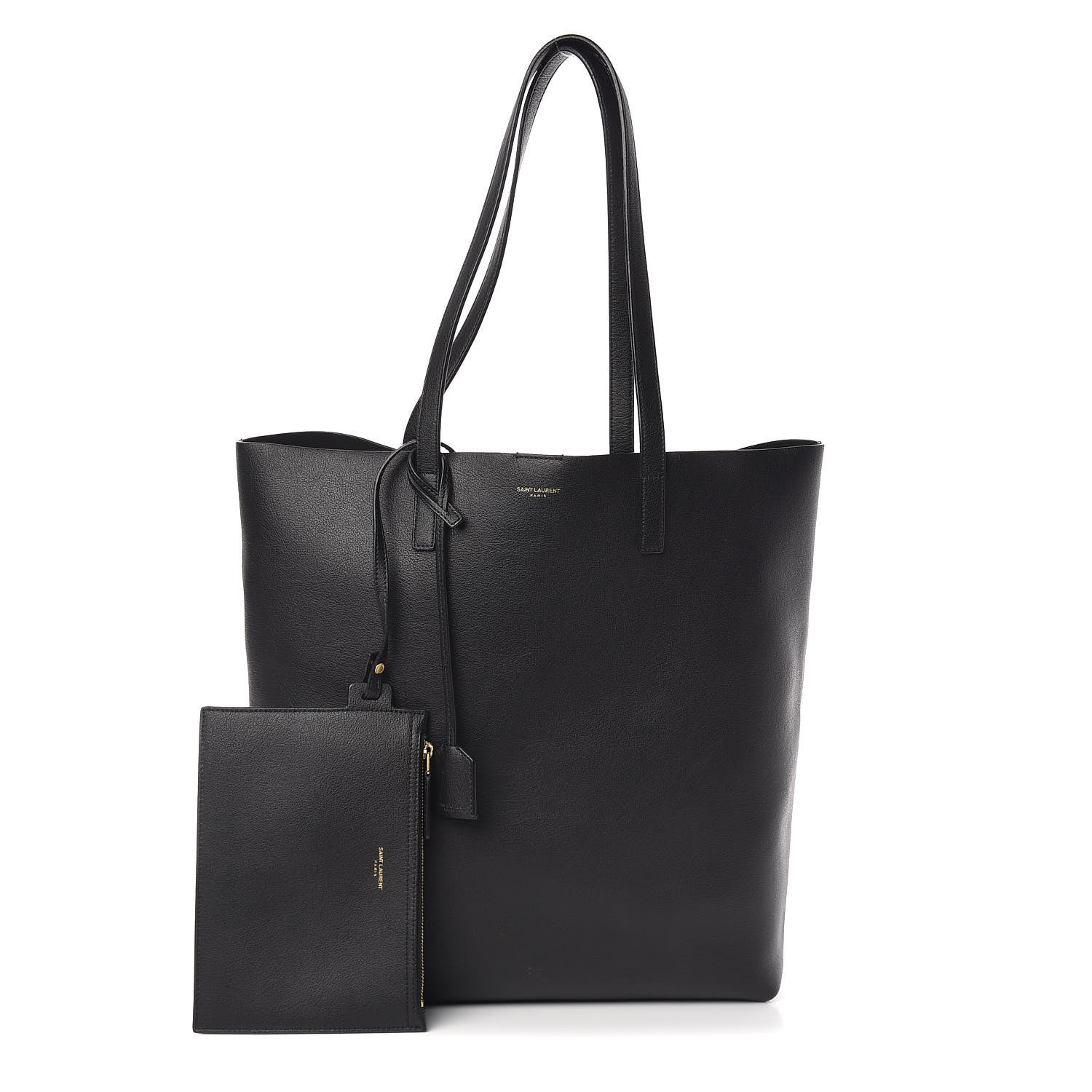 Saint Laurent Calfskin Medium Shopping Tote Black 1 of 11
