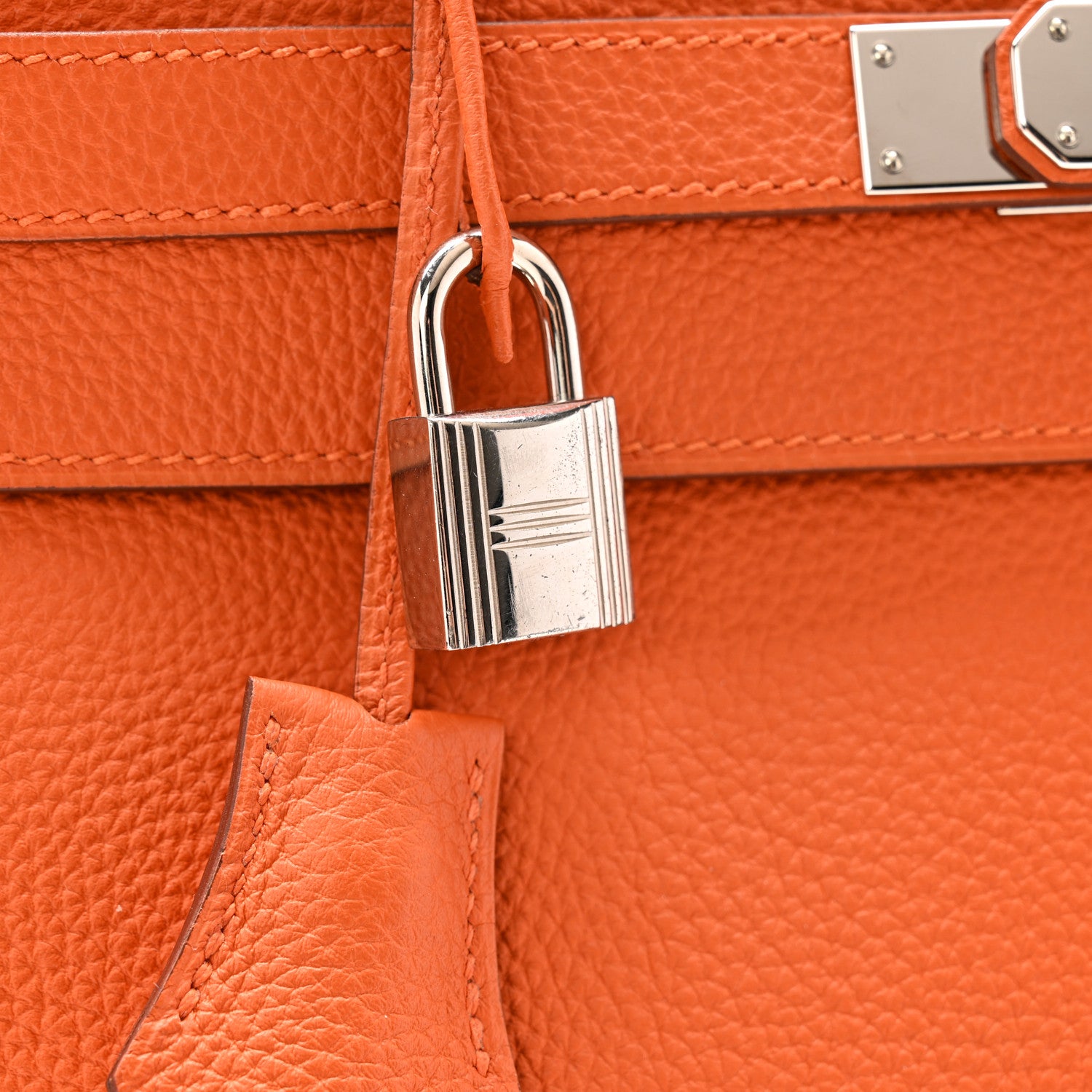 Hermes Togo Kelly Retourne 35 Orange 12 of 13