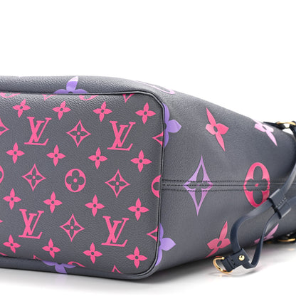 Louis Vuitton Monogram Giant Spring In The City Neverfull MM Midnight Fuchsia 9 of 10