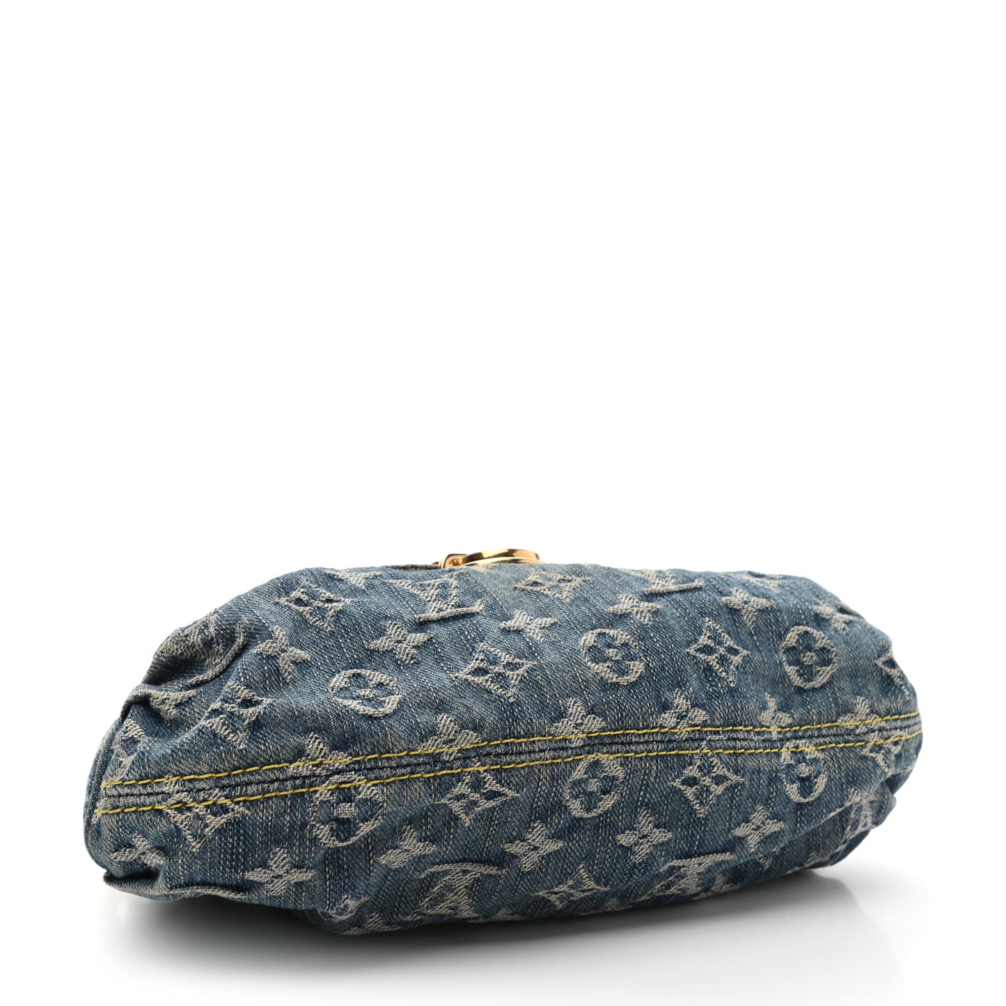 Monogram Denim Mini Pleaty Blue
