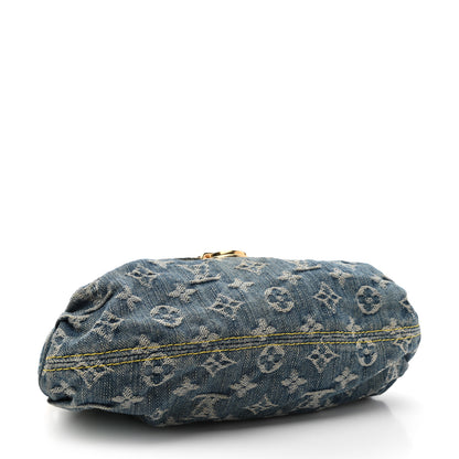 Louis Vuitton Monogram Denim Mini Pleaty Blue 4 of 10