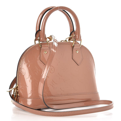 Louis Vuitton Vernis Alma BB Rose Velours 3 of 8