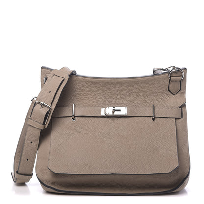 Hermes Taurillon Clemence Jypsiere 34 Gris Tourterelle 1 of 12