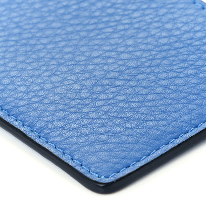Burberry Calfskin Somerset Coin Case Card Holder Blue Grey 8 of 8
