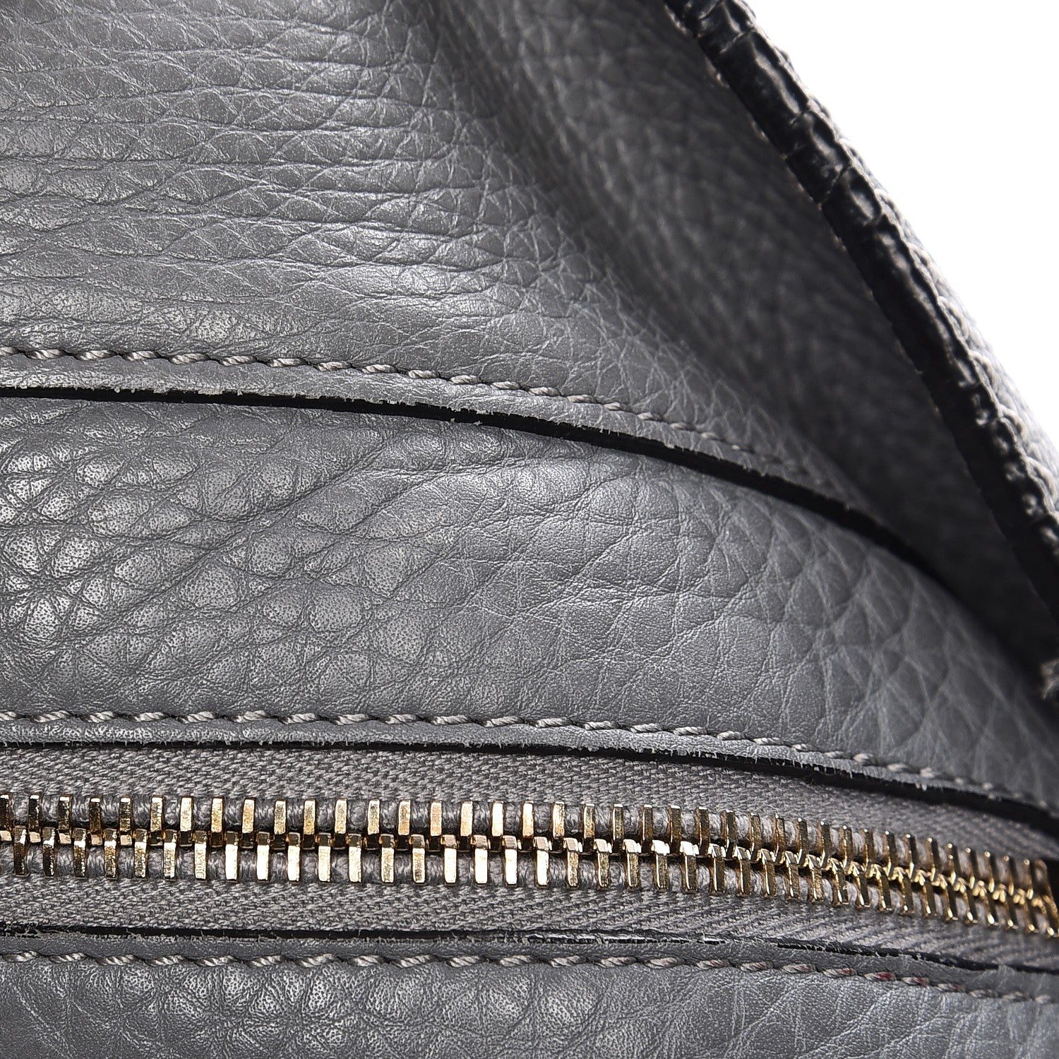 Valentino Garavani Pebbled Calfskin Large Rockstud Flip-Lock Messenger Bag Grey 11 of 14