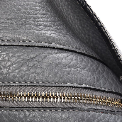 Valentino Garavani Pebbled Calfskin Large Rockstud Flip-Lock Messenger Bag Grey 11 of 14