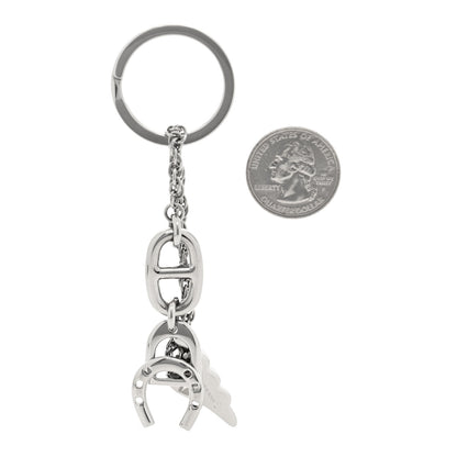 Hermes Palladium Bon Voyage Key Ring 2 of 4