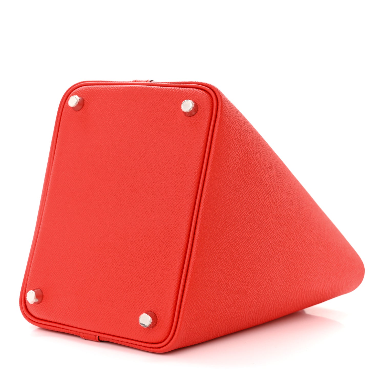Epsom Tressage De Cuir Picotin Lock 18 PM Rouge Coeur Bleu du Nord Rouge H