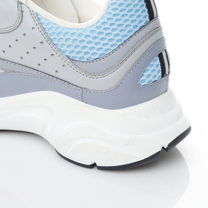 Christian Dior Technical Mesh Calfskin Mens B22 Sneakers 42 White Blue Grey 12 of 15
