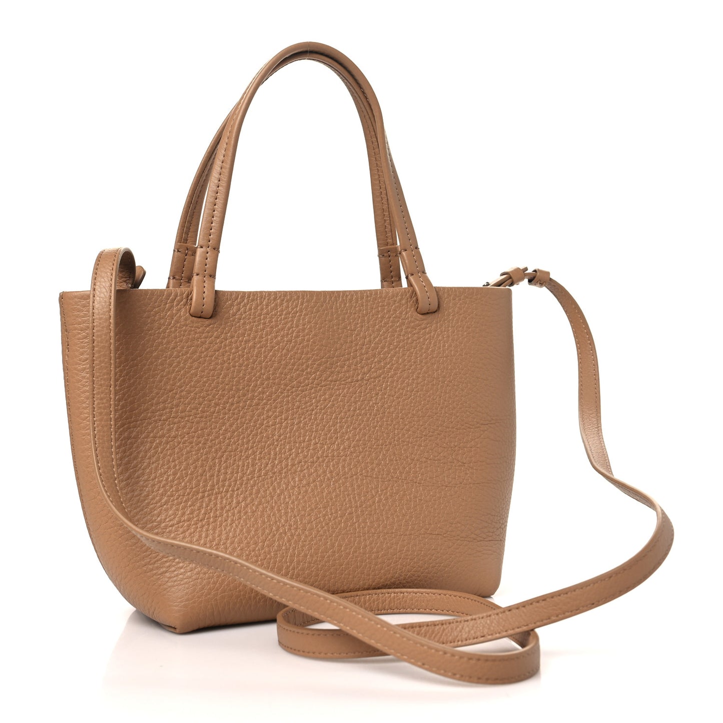 Matte Grained Calfskin Small Park Tote Cinnamon