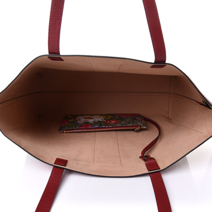 Gucci GG Supreme Monogram Flora Web Large Ophidia Tote Red 5 of 13