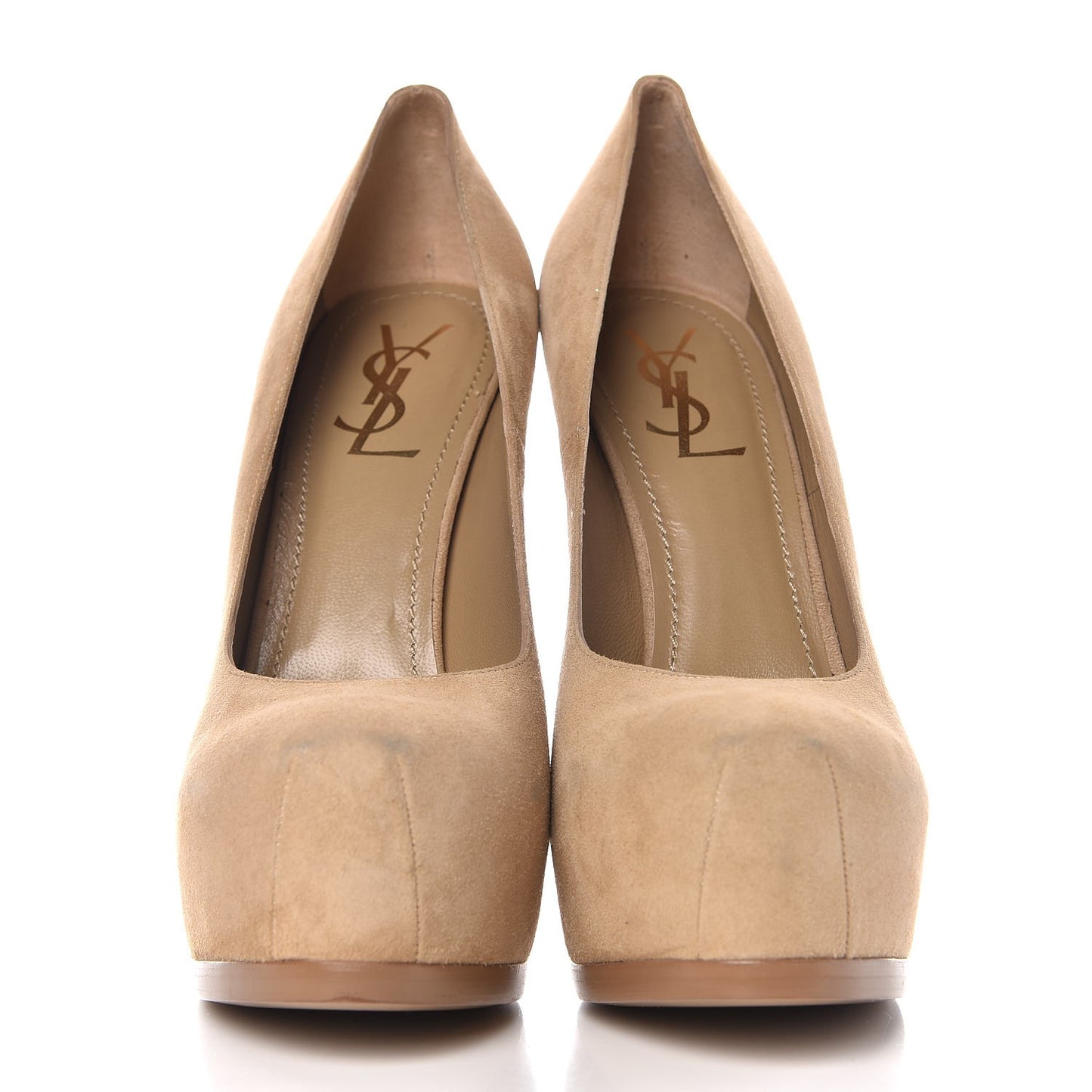 Suede Tribtoo 105 Platform Pumps 40.5 Nude